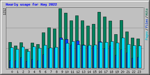 Hourly usage for May 2022