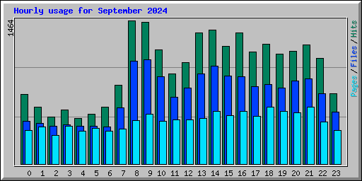 Hourly usage for September 2024
